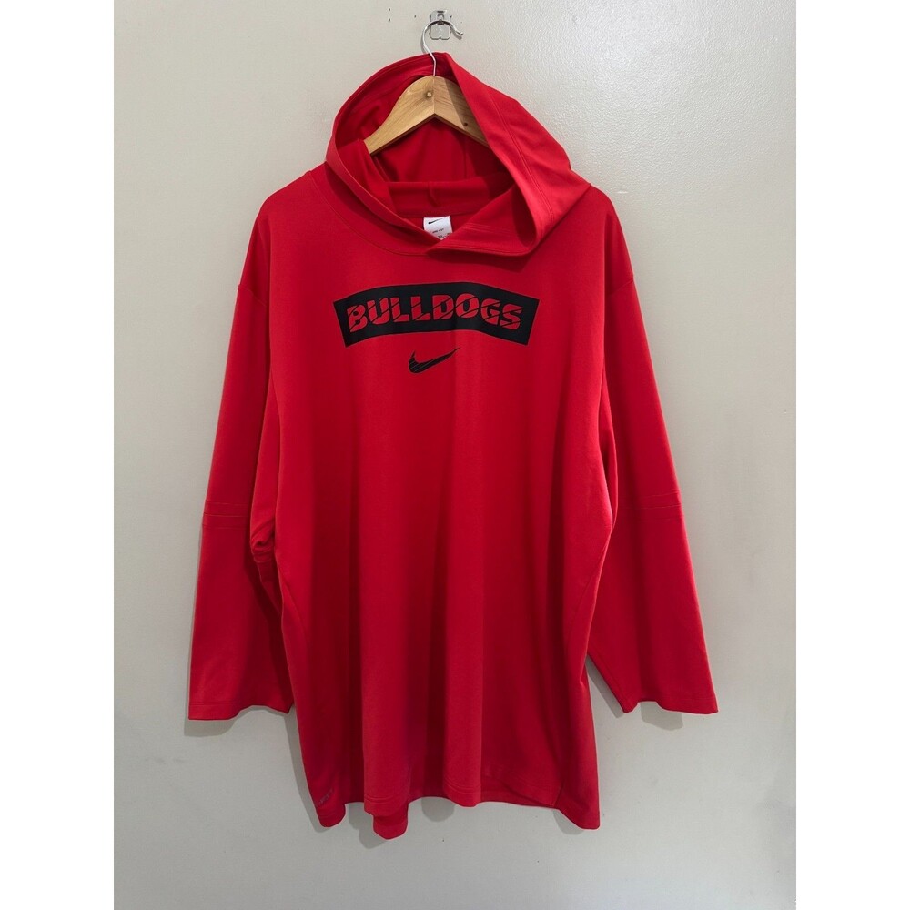 Nike Georgia Bulldogs Football Team Issue Sideline Performance Hoodie Shirt 3XL